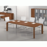 Bureau de direction en bois - FILL EVO - pieds panneaux - LAS - L 180 x 90 cm_1