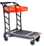 Chariot pour charges lourdes - Dimensions 1014x582x1050 mm - Roulettes pivotantes 125 mm - Vendu par lots de 2_1