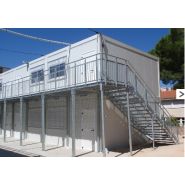 Escaliers droits à géométrie variable - Bombrun - en acier galvanisé conformes normes NF E85-015_1