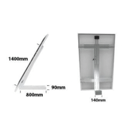 Extension mono panneau pour Unifix 800 EGF - Fixation robuste en acier galvanisé, inclinable 10° à 60°_1