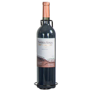 Porte-bouteille noir - 28cm - Fixation murale en acier_1
