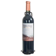 Porte-bouteille noir - 28cm - Fixation murale en acier_1