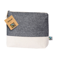 Trousse de maquillage Fairtrade - bicolore en coton équitable 180 g/m² - 28 g_1