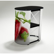 Comptoir pliable parapluie taille S - 2x1 avec plateau 40x90cm et étagère intérieure_1