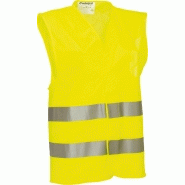 INCAR - Gilet de sécurité jaune - Norme EPI EN ISO20471:2013+A1:2016 classe 2 - 930370_1