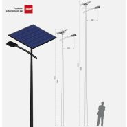 Lampadaire urbain solaire smartlight 6.1 - 8.1 / led / en acier galvanisé