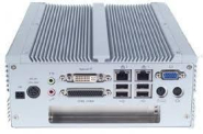 PC industriel fanless Nexcom - Intel Pentium M/Celeron M avec 1 slot PCI, DVI, et alimentation 12V à 30VDC - Référence: NISE3100ATATMODEW/DVI_1