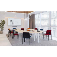 Table modulaire EASY - pieds partagés - configurations personnalisables - fabrication française_1