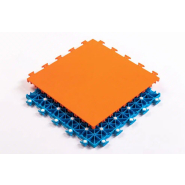 Dalle personnalisable à revêtement lisse pour aires de jeu - Parquet Pro - Imitation parquet intérieur, système renforcé et réduction phonique_1