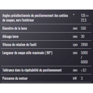Sw 553-r reverse garda-3 - tronçonneuse à double tête - Mecal - lame Ø 550 mm - vitesse 2800 rpm - coupe utile 5000 mm ou 6000 mm_1