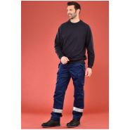 Sweat multirisques ATEX maille - réf. 002*ARC - marine - protection en ISO 11612 et IEC 61482-2_1