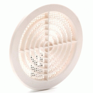 Grille d'aération ABS naturel - diamètre 14.7 cm - intérieur/extérieur - passage d'air 50 cm²_1