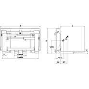 SF-R - Écarteurs et ajusteurs de fourche - Bolzoni Auramo - capacité 2000 à 3500 kg avec translation intégrée_1