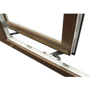 Baie vitrée oscillo-coulissante en PVC sur mesure - Système de frappe - UW jusqu'à 1.3 / AEV : A*4 E*7B V*A3 / RW jusqu'à 40 dB_1