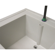 Plot technique en polypropylène polysinc simple cuve - Réf PTEPN-1 - BIOLAB - Paillasse humide pour laboratoire_1