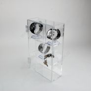 VMB0123 - Vitrine plexi sécurisée 9 casiers - Meuble présentoir avec serrure - Ht 32cm x Larg 20cm x Prof 8.5cm_1