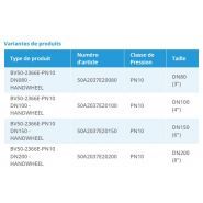 BV50A-2366E-PN10 - Vanne guillotine uni-directionnelle - Belven - Volant - Montage entre brides PN10_1