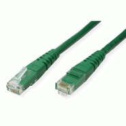 Cordon ROLINE Cat.6 (Classe E) UTP, vert, 5 m_1