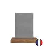 Porte menu de table en bois avec plexi A5 - Lot de 2 - Référence : PFN57PIN-PLEXIA5_1