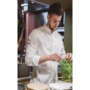 Veste de cuisine Gala - Atelier TB - plastron en piqué de coton italien - coupe ajustée_1