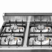 Cuisinière à gaz - 23 kW - 4 brûleurs - incl. Soubassement avec 2 portes  - Mario 700 | GGM -GHK873M-GK866T_1