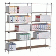 Rayonnage archive et bureau - acier galvanisé ou peint - tablettes métalliques et parois_1