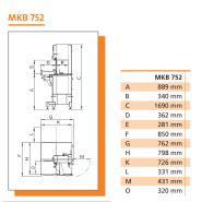 Scie à os électrique Mado MKB 752 - lame 2430 mm - acier inoxydable - usage professionnel_1