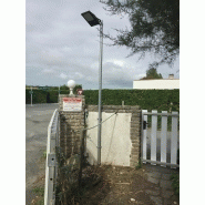 Spot solaire ARL-PB001-MG - 1000 lumens - IP65 - 3m - Mât galvanisé - Autonomie 24h_1