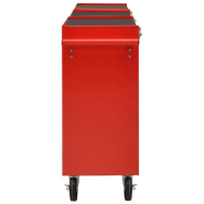 Vidaxl chariot à outils avec 21 tiroirs acier rouge 3056738_1