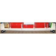 Base roulante 6m tractable idéale pour le transporte des bottes de tubes en longueur de 6m dans le secteur de l'industrie, logistique et automobile_1