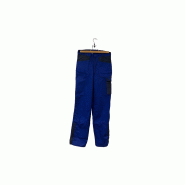 PANTALON de travail TECH poche cote coton/pol bleu roi/marine_1