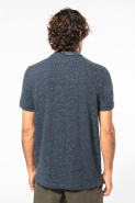 Polo vintage manches courtes homme - Réf: KV2206 - 100% coton - Maille piquée aspect vieilli - Marque Kariban_1