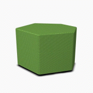 Poufs d'accueil finition tissu - MDD - Vert Medley, Bas_1