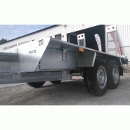 Remorque porte-engins TEMA Builder 2.7T - 3m x 1.5m - 2 essieux - structure galvanisée_1