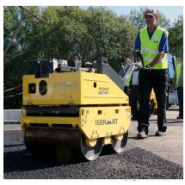 Rouleau duplex 65 cm, utilisé pour le compactage d'enrobés ou de sous couches : sable, gravier... - disponible en location_1