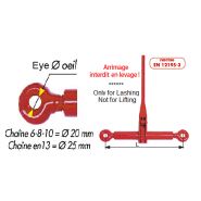 Tendeur d'arrimage - express - à cliquet à œil - pour chaîne diamètre 6 mm - EU-LBE-6_1