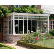 Véranda en aluminium sur mesure de style ancien - Design harmonieux et lignes élégantes_1