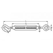 18-45 - Tendeur d'arrimage inox Emile Maurin - à lanterne, anneau et crochet_1