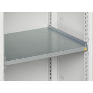 Armoire d'atelier Verso - Portes coulissantes - 4 tablettes réglables en acier galvanisé - 1300x550x2000 mm_1