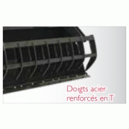 Benne heavy-duty avec griffe en acier renforcé