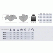 Bennes preneuses pour grues TMC50 - Intermercato - Ouverture 1,27 m - Poids 152 kg_1