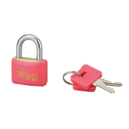 Cadenas à clé Color - 30 mm - couleurs assorties - corps laiton gainé PVC - Thirard_1
