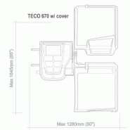 Équilibreuse électronique TECO 670 - roues voiture, fourgon et moto - diamètre jante jusqu'à 28''_1