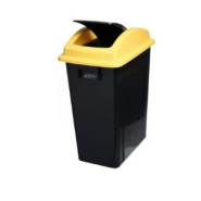 Poubelle de Tri Sélectif 40L - Polypropylène Recyclé à 50% - Couvercle Basculant en 3 Coloris - Idéale pour Espaces Étroits_1