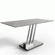 Table basse relevable Bravo Marble Grey - plateau céramique finition marbre gris - fabrication française_1