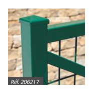 Barrière ORLEANS - Protection pour établissements scolaires et universitaires - Longueur 1470 mm - Cadre simple croix ou grillagé_1