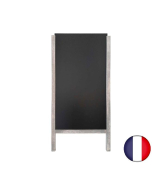 Chevalet stop trottoir avec 2 ardoises amovibles - Dimensions 117 x 60 cm - Référence : PFN50BCCE_1