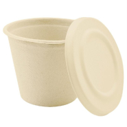Couvercle bagasse naturel Ø11cm pour pot à soupe 33993 - par 600_1