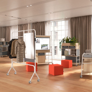 Penderie mobile avec miroir - Room-divider-hanger-solution_1
