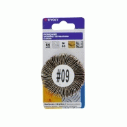 Roue à lamelles abrasive TIVOLY - Métal - Diamètre 60 mm - Grain 60 - Pour perceuse_1